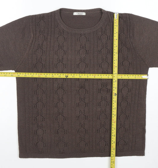 Womens UK Size M Berkertex Brown Pullover Jumper