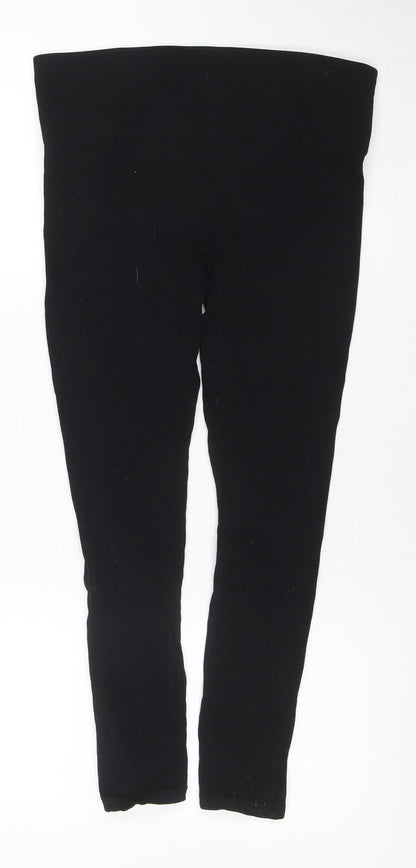 Womens UK Size XL Stradivarius Slim Fit Leggings Black Leggings