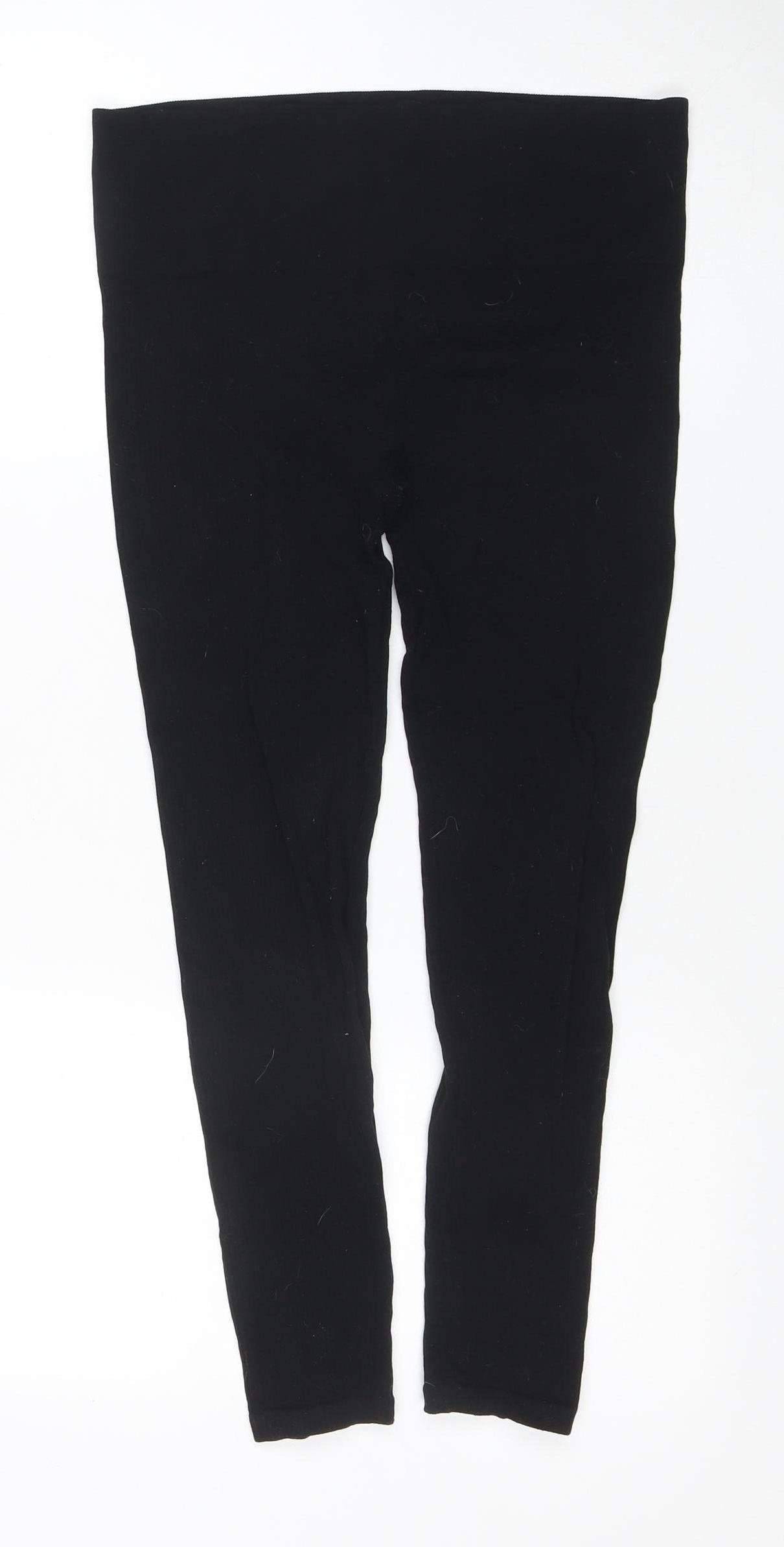 Womens UK Size XL Stradivarius Slim Fit Leggings Black Leggings