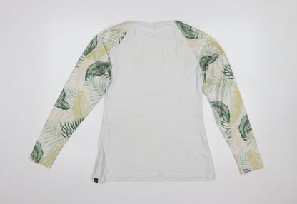Womens UK Size 14 RIP CURL White Basic T-Shirt