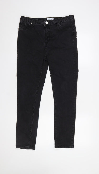 Womens UK Size 16 Gallery Slim Fit Skinny Black Jeans