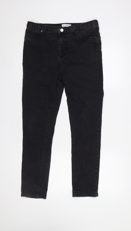 Womens UK Size 16 Gallery Slim Fit Skinny Black Jeans