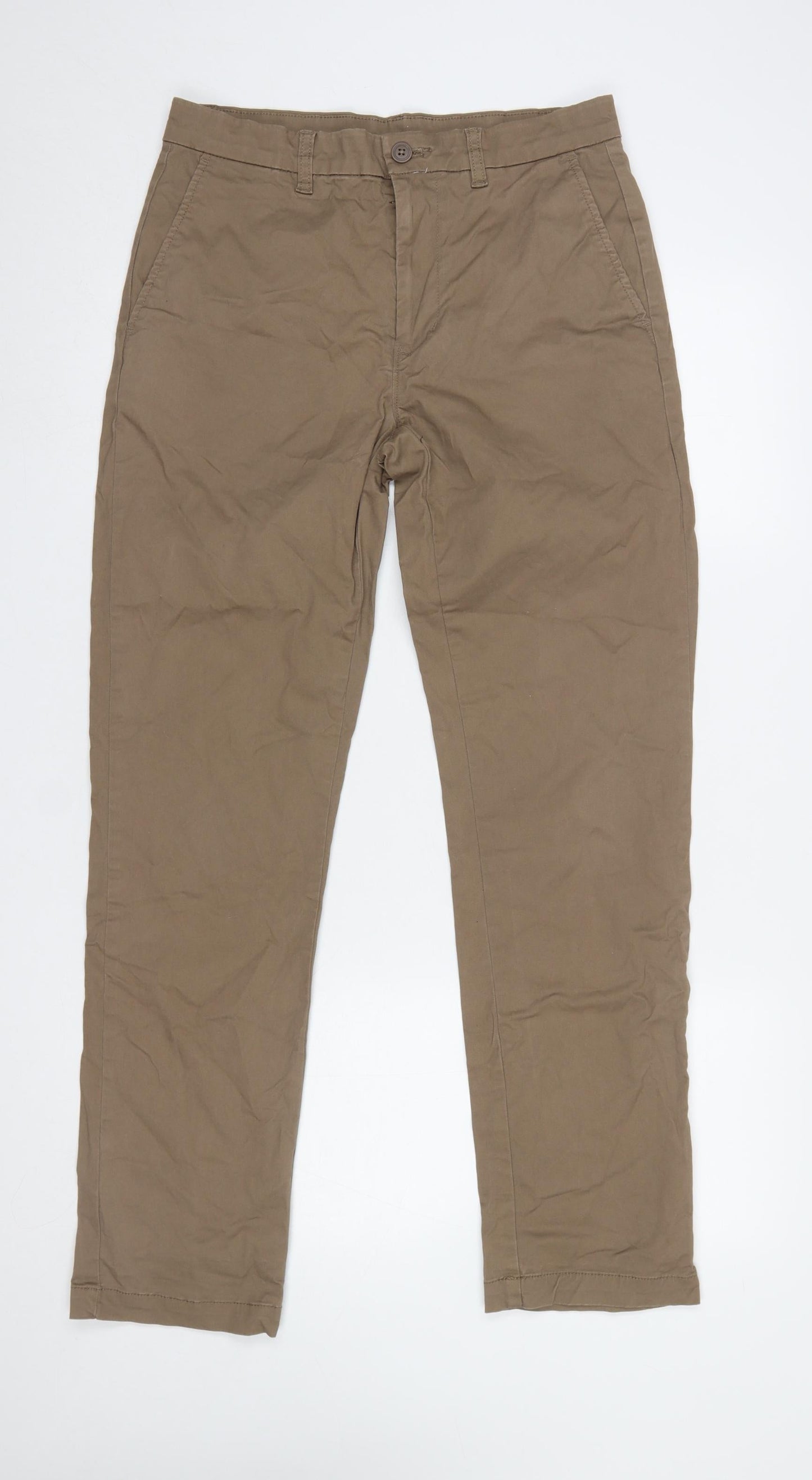 Mens UK Size 30 in Dunnes Stores Regular Fit Chino Beige Trousers