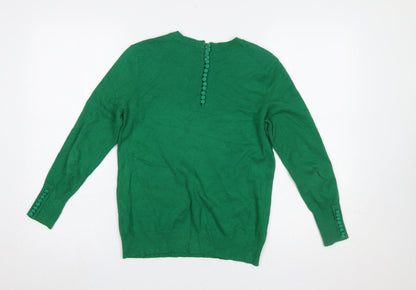 Womens UK Size S Savida Green Pullover Jumper