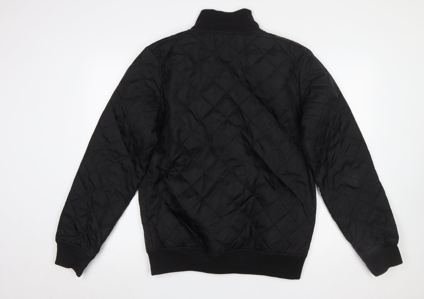 Mens UK Size L French Connection Black Quilted Coat