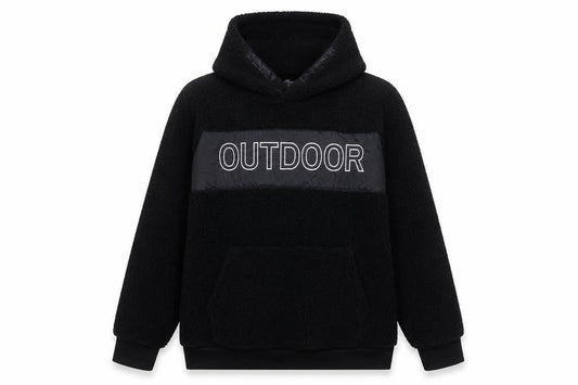 Crane Boys Black Hoodie 15-16 Years Pullover Fleece Outdoor Design