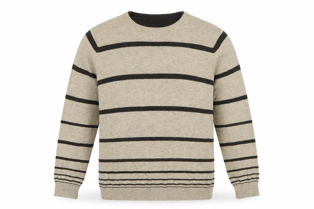 Mens UK Size M Jeff Banks Beige Pullover Jumper