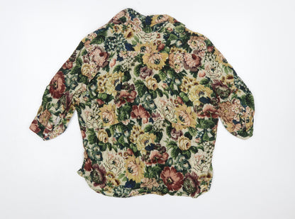 Womens UK Size 8 Zara Multicoloured Tunic Blouse