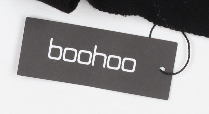 Womens UK Size S Boohoo Black Cardigan Jumper