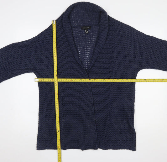 New Look Women's Blue Chunky Knit Open Cardigan Size M