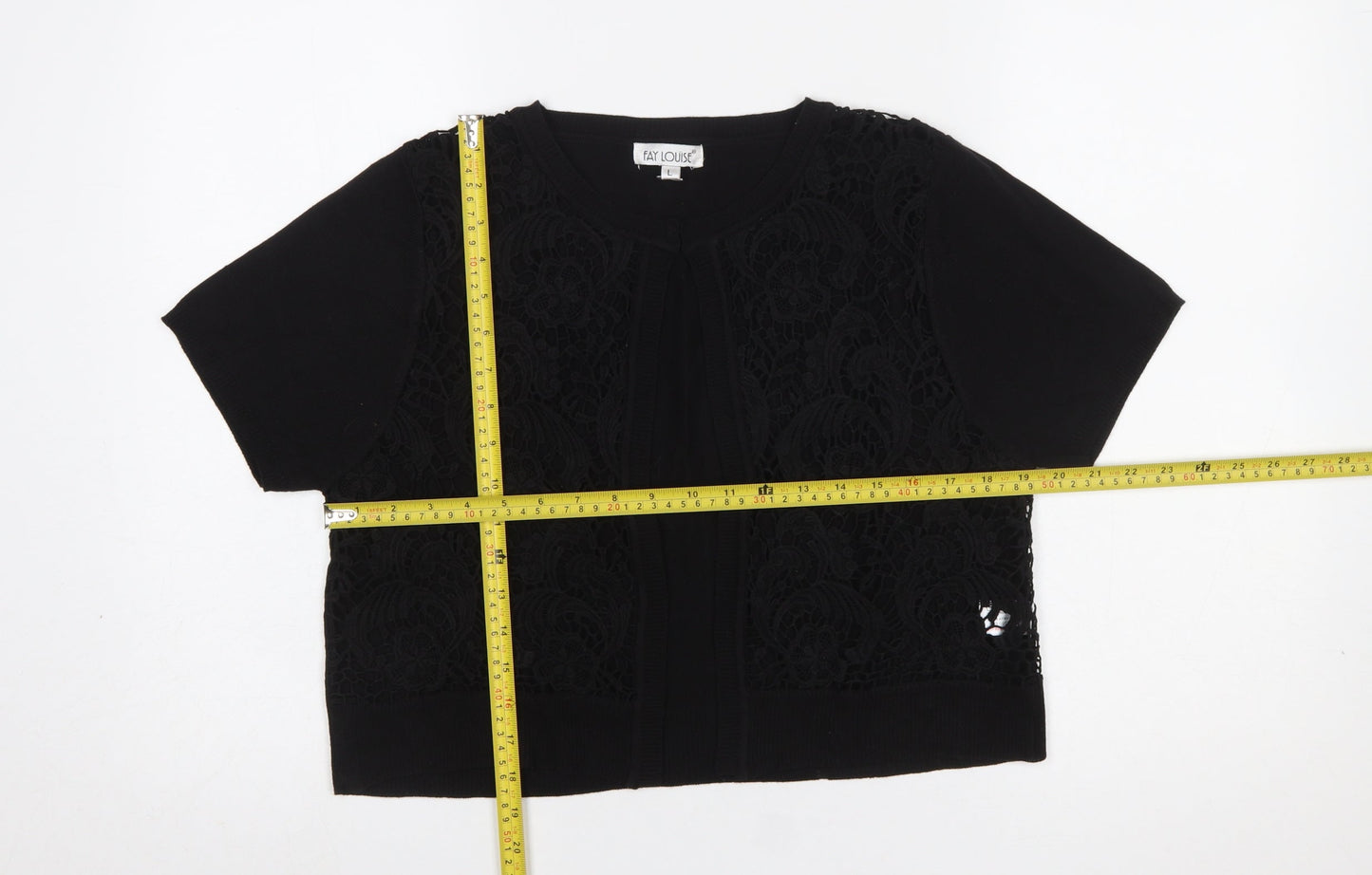 Womens UK Size L Fay Louise Black Cardigan Jumper