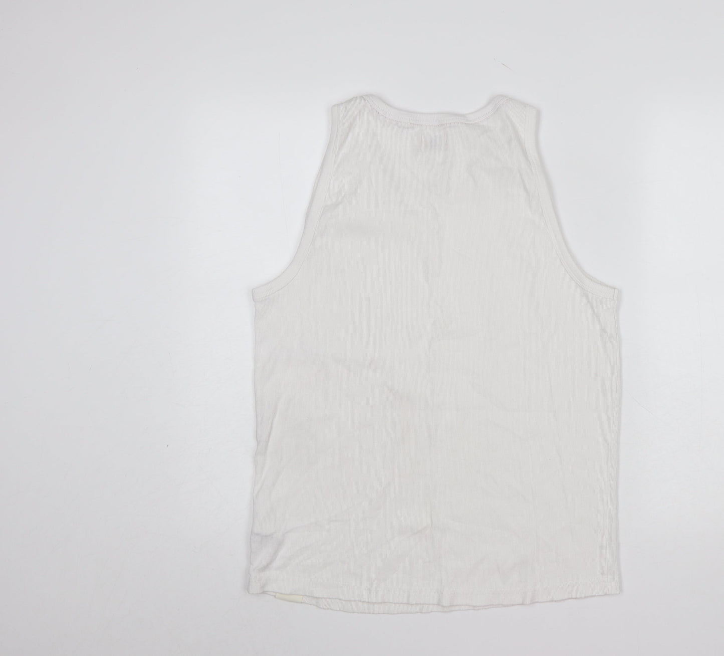Womens UK Size L Lee Cooper White Basic Tank