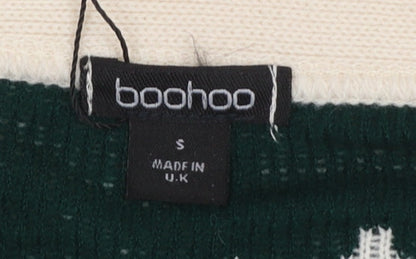 Womens UK Size S Boohoo Beige Cardigan Jumper