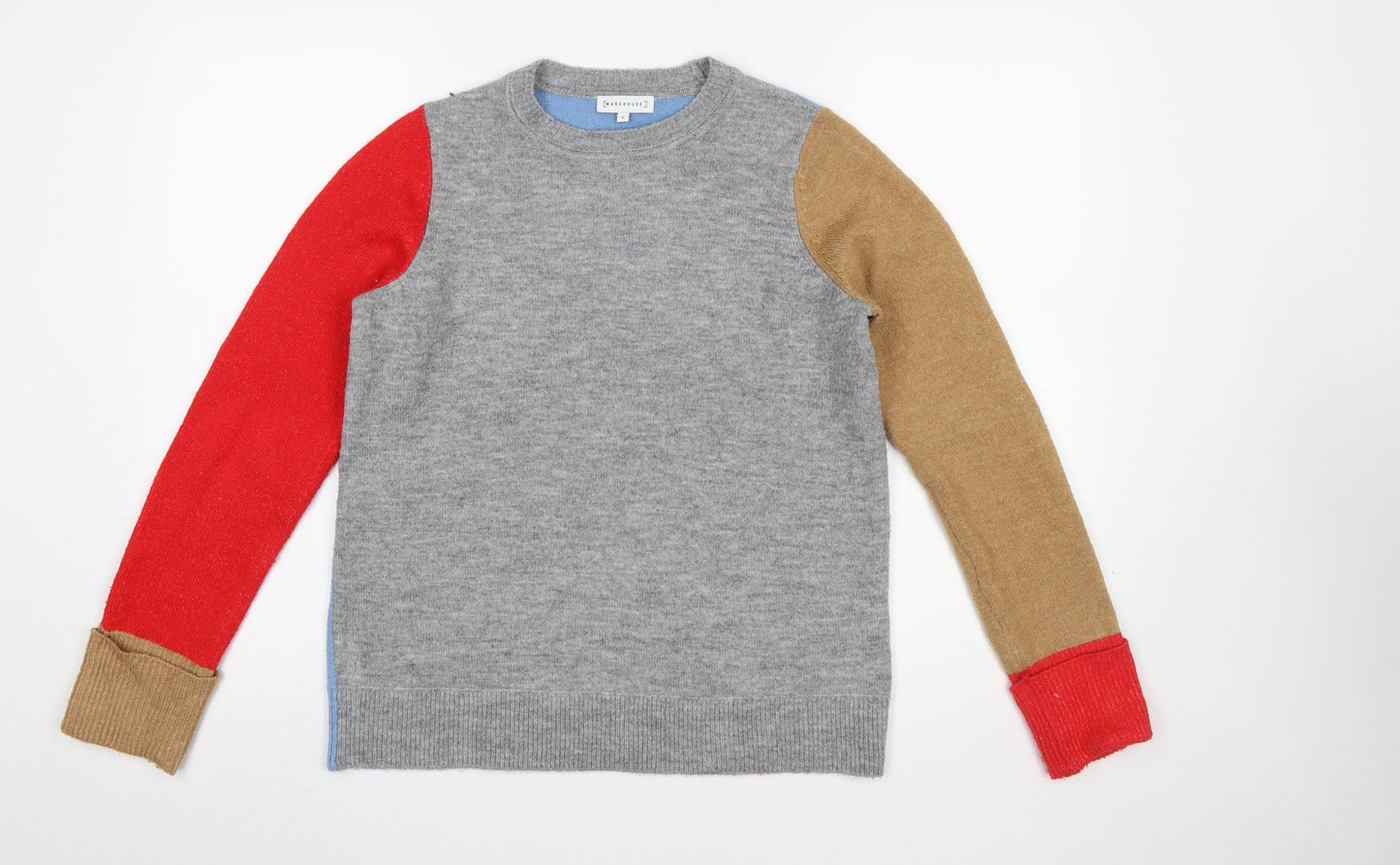 Womens UK Size 10 Warehouse Multicoloured Pullover Jumper