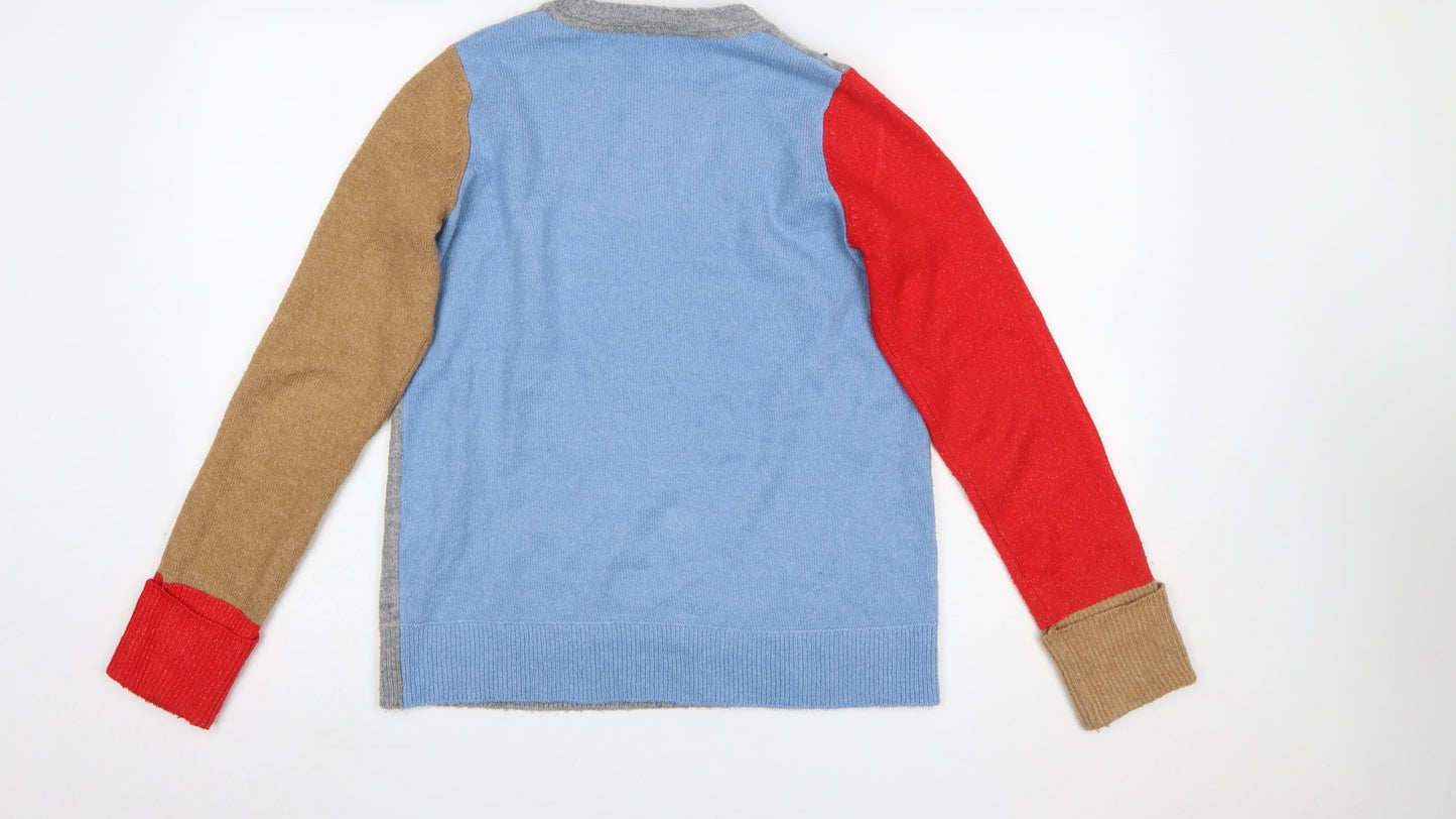 Womens UK Size 10 Warehouse Multicoloured Pullover Jumper