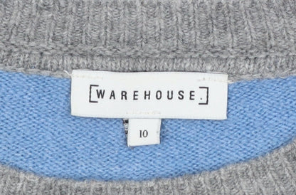 Womens UK Size 10 Warehouse Multicoloured Pullover Jumper