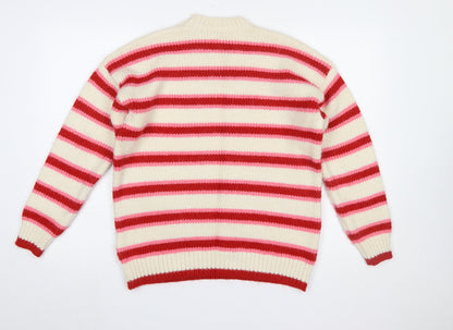 Womens UK Size S New Look Multicoloured Pullover Jumper