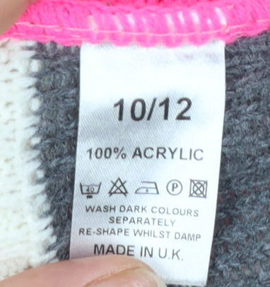Womens UK Size 10 XITED Pink Pullover Jumper