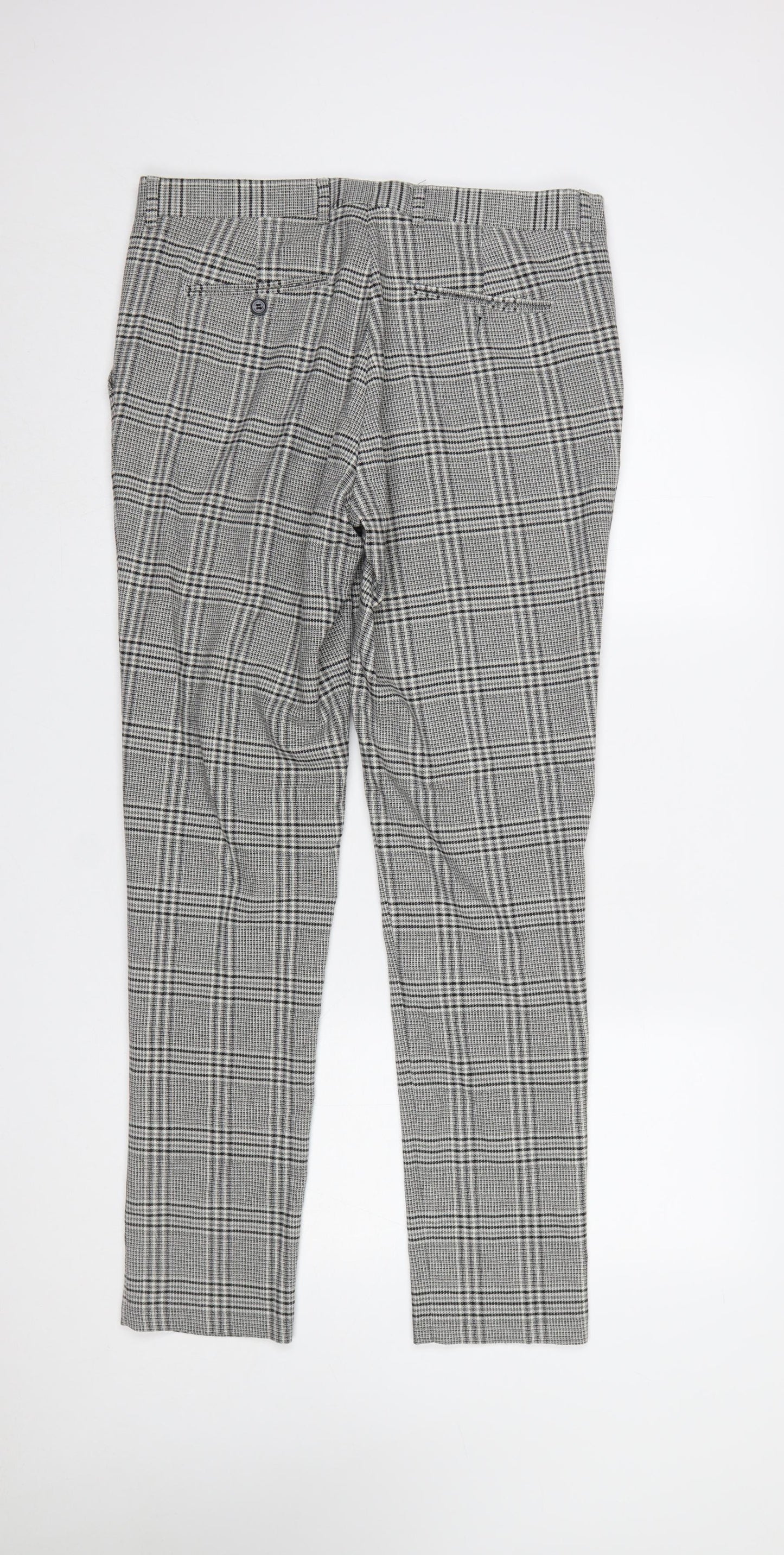 Mens UK Size L Gianni Feraud Slim Fit Business Formal Workwear Grey Trousers