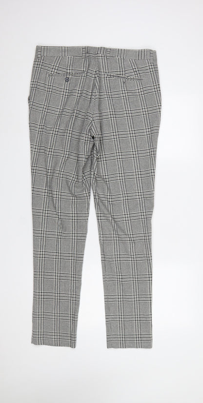 Mens UK Size L Gianni Feraud Slim Fit Business Formal Workwear Grey Trousers