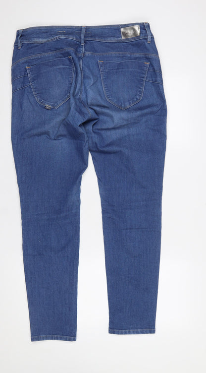 Womens UK Size 14 Salsa Slim Fit Skinny Blue Jeans