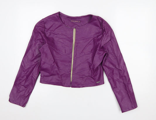 Womens UK Size M Kate & Pippa Purple Basic Jacket