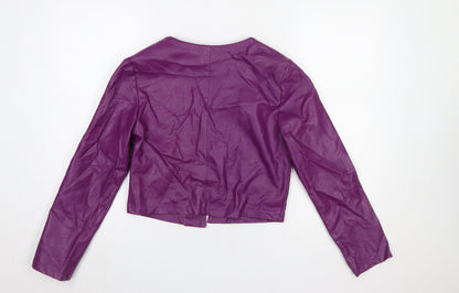 Womens UK Size M Kate & Pippa Purple Basic Jacket