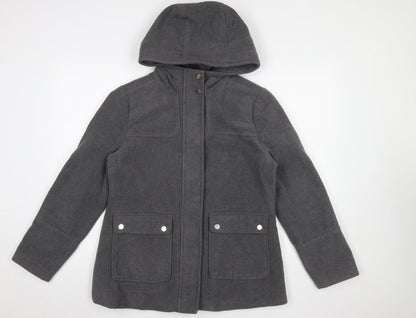 Womens UK Size 12 Atmosphere Grey Parka Coat