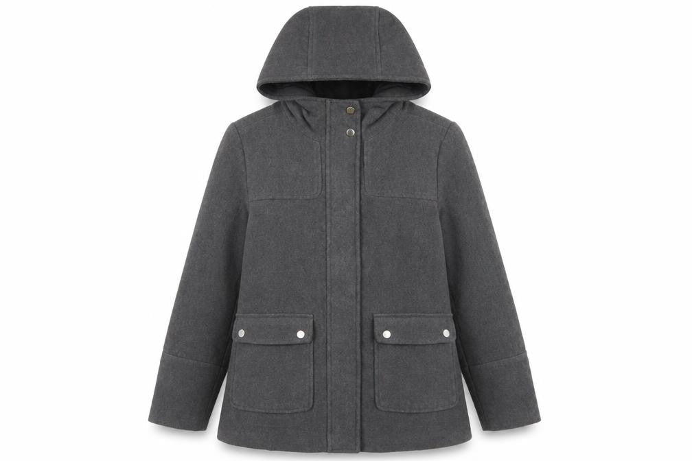 Womens UK Size 12 Atmosphere Grey Parka Coat