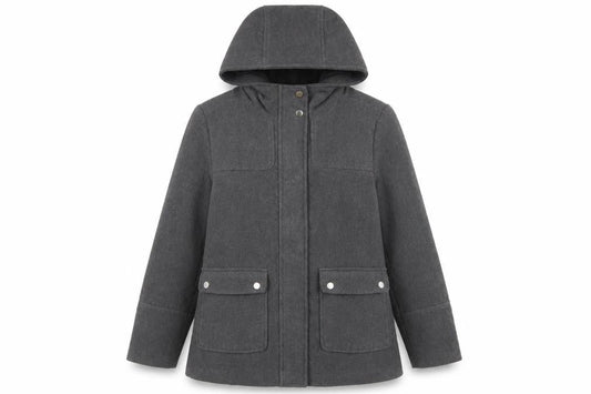 Womens UK Size 12 Atmosphere Grey Parka Coat