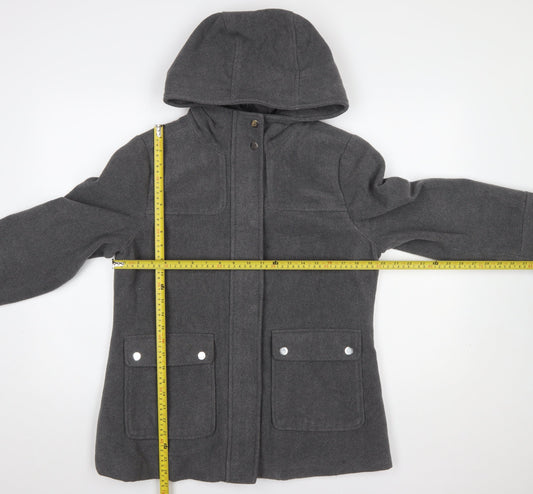 Womens UK Size 12 Atmosphere Grey Parka Coat