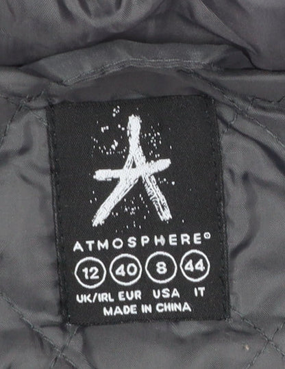 Womens UK Size 12 Atmosphere Grey Parka Coat