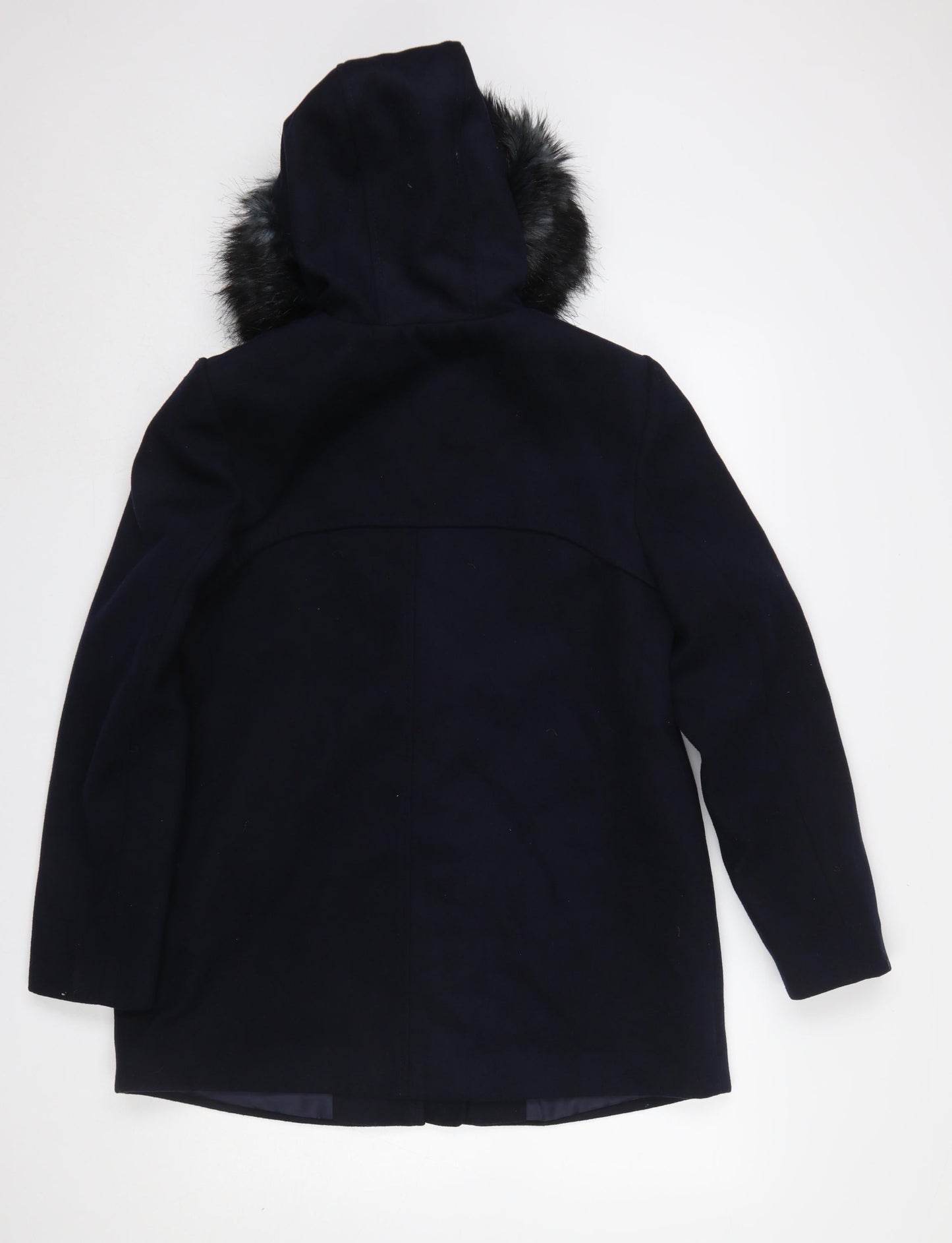 Womens UK Size 12 New Look Blue Duffel Coat