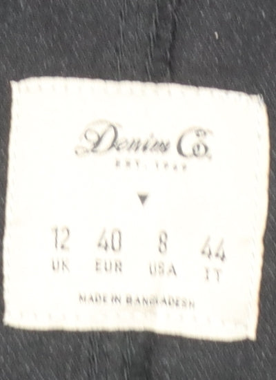 Womens UK Size 12 Denim Co Pinafore/Dungaree Dress