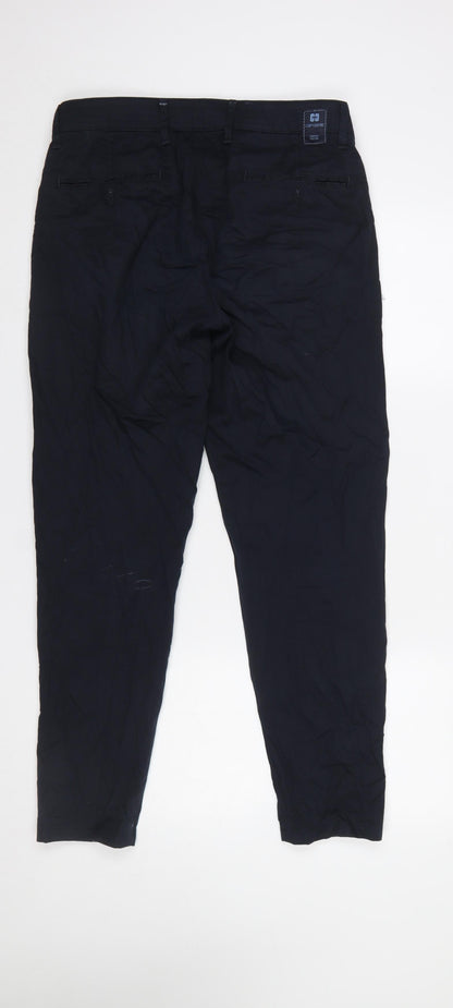 Mens UK Size 32/32 Club of Comfort Regular Fit Chino Blue Trousers