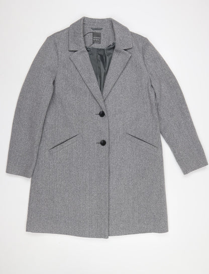 Womens UK Size 14 Primark Grey Overcoat