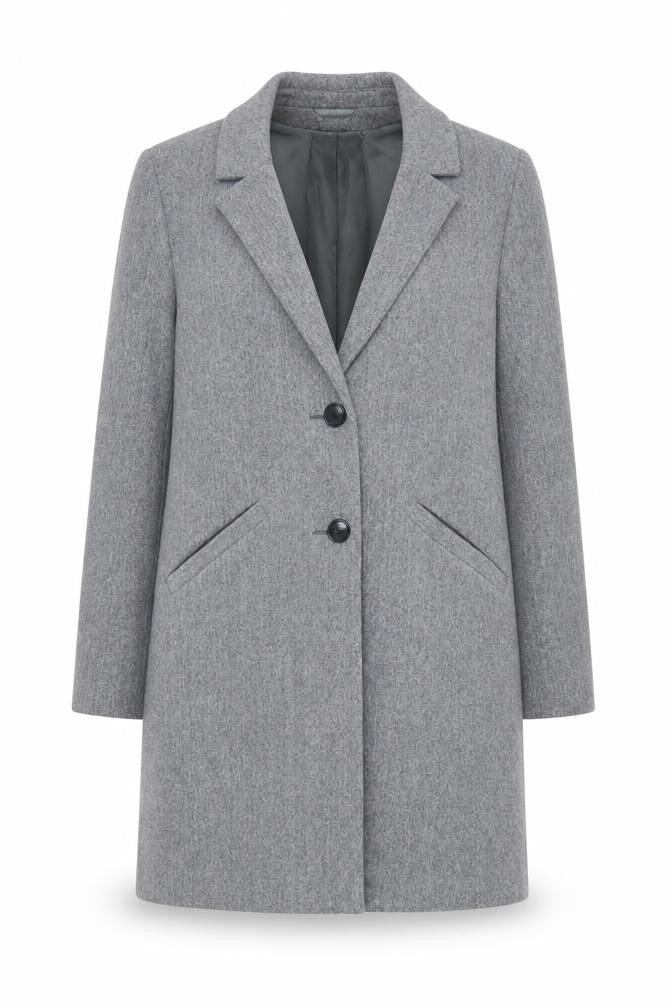 Womens UK Size 14 Primark Grey Overcoat
