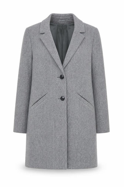 Womens UK Size 14 Primark Grey Overcoat