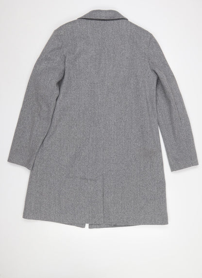 Womens UK Size 14 Primark Grey Overcoat