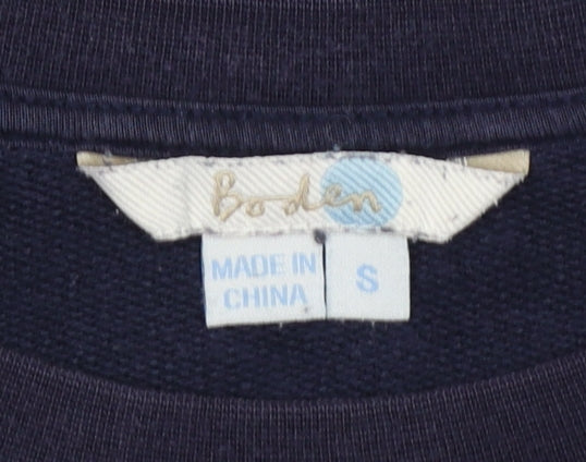 Womens UK Size S Boden Blue Pullover Sweatshirt