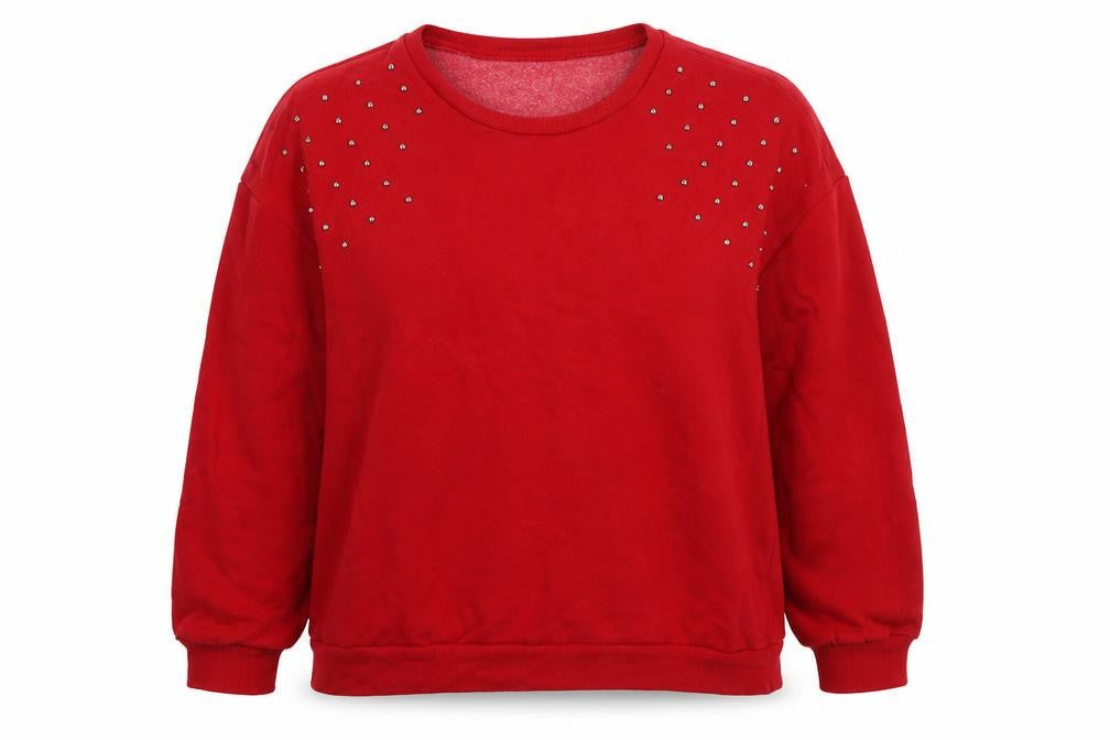 Womens UK Size L Tezenis Red Pullover Sweatshirt
