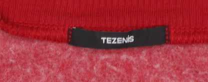 Womens UK Size L Tezenis Red Pullover Sweatshirt
