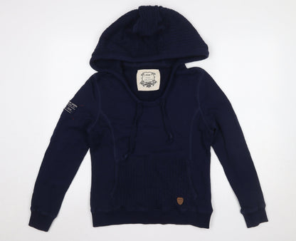 Womens UK Size 14 Jeep Blue Pullover Hoodie