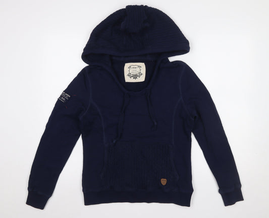 Womens UK Size 14 Jeep Blue Pullover Hoodie