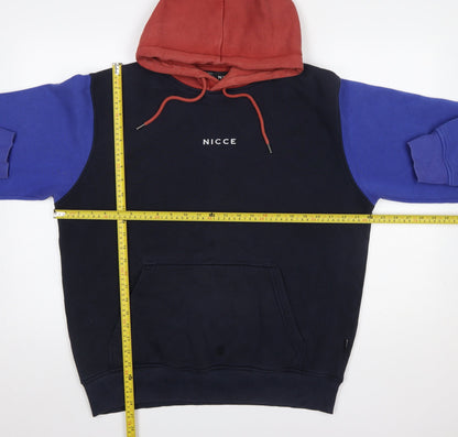 Mens UK Size L NICCE Multicoloured Pullover Hoodie