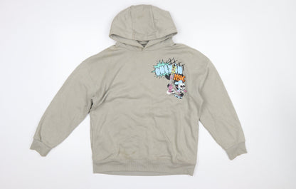 Boys UK Size 12 Years Marks and Spencer Beige Pullover Hoodie