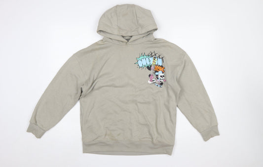 Boys UK Size 12 Years Marks and Spencer Beige Pullover Hoodie