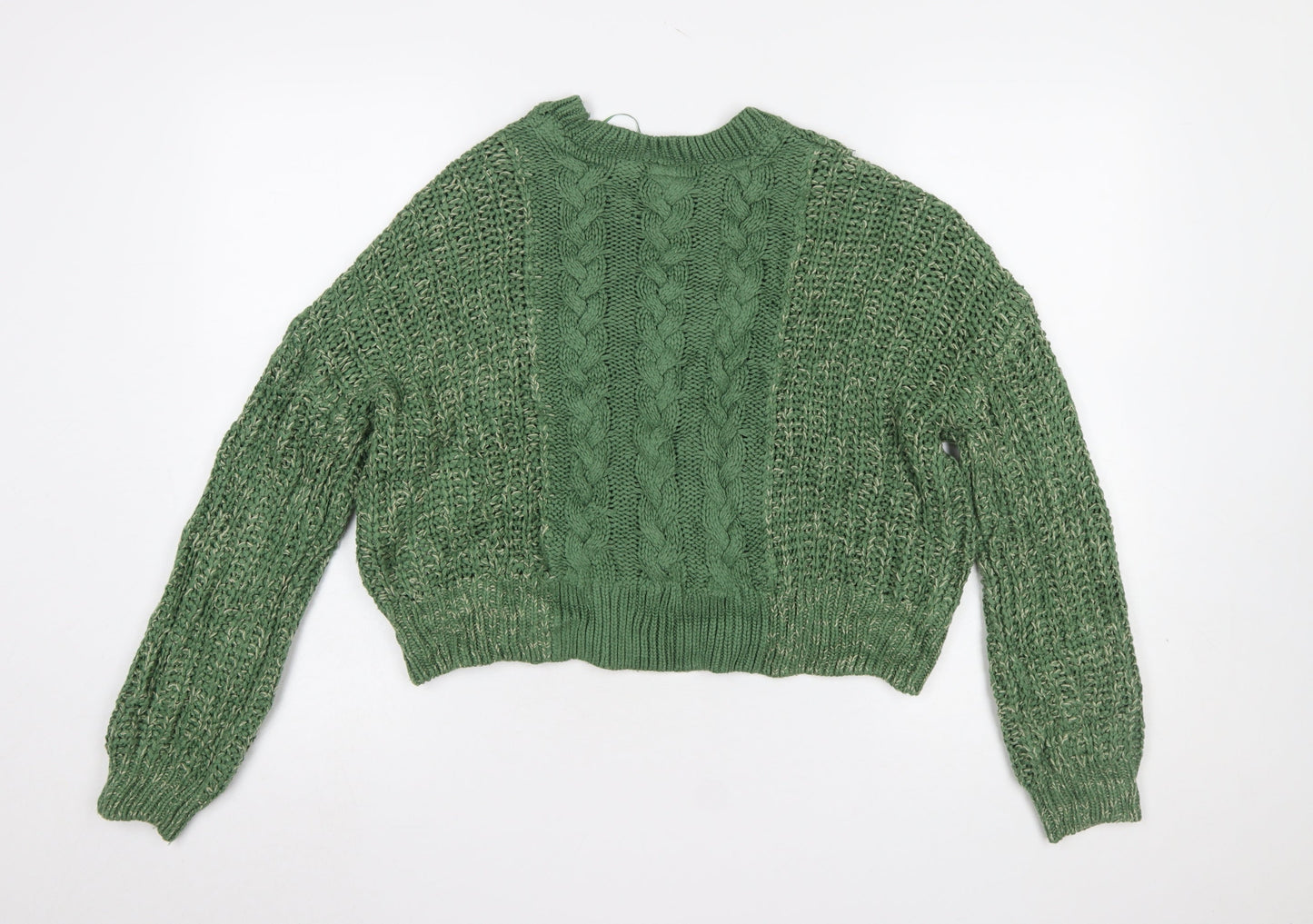 Womens UK Size M Noisy may Green Pullover Jumper