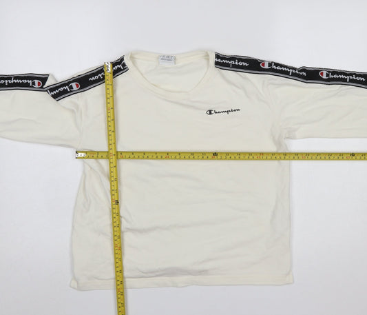 Womens UK Size S Champion Ivory Basic T-Shirt