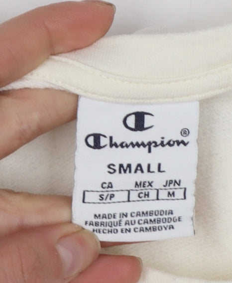 Womens UK Size S Champion Ivory Basic T-Shirt